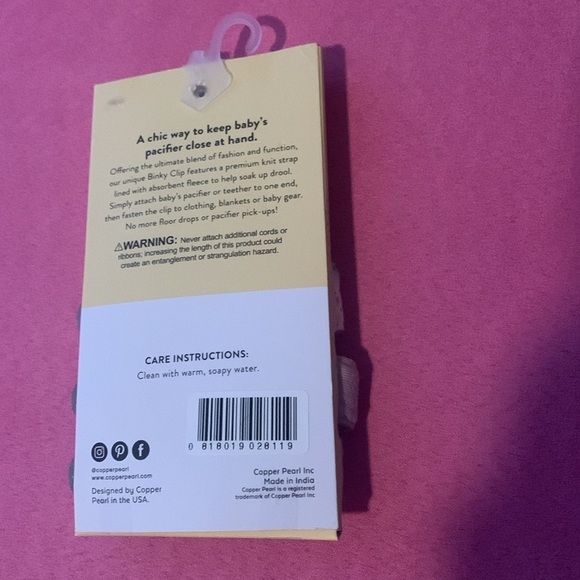 NWOT Copper Pearl binky clip 3-pack - Picture 3 of 5